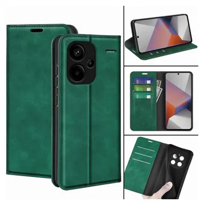 Produktbild von Handy Tasche für Samsung Galaxy A56 5G  Schutz Hüllle mit Kartenfächer Magnetverschluss Cover Case Etui aus Velour Kunstleder