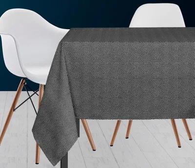 Tischdecke Polyester Grau 140x240 cm rechteckig