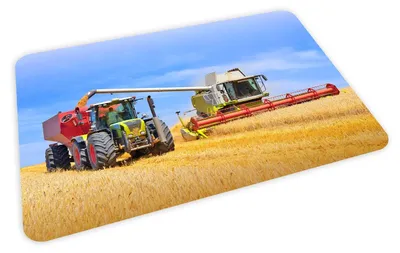 Produktbild von Stabile Vinyl Platzdeckchen für Kinder - Abwaschbar und Rissfest (Traktor)