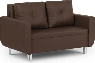 Produktbild von 2-Sitzer-Sofa mit Schlaffunktion ROT - Dunkelbraun