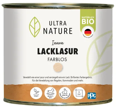 Produktbild von Ultra Nature Lacklasur 375 ml Farblos