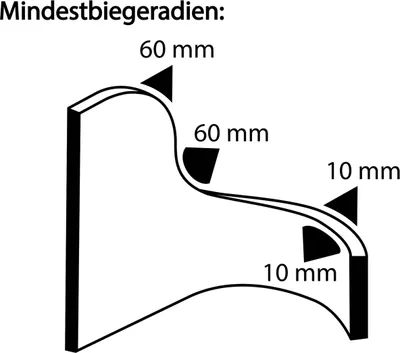 Produktbild von DO10 - PVC/ EPDM Kantenschutz Dichtungs Profil Gummi Dichtung oben - Klemmbereich 1 - 2 mm