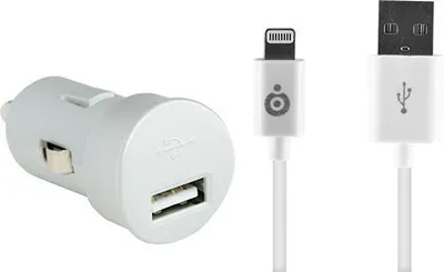 Zdjęcie produktu dla Bigben Connected MINICACIP52AW, Automatyczna, Zapalniczka, 5 V, 2,4 A, 1 m, Biały