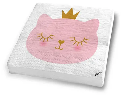Produktbild von "Cat Princess" | Servietten 20Stk./33x33cm