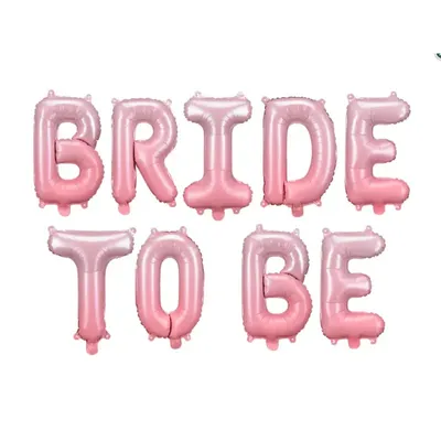 Obrázok produktu pre Fóliový balón nápis Bride to be, ružovýe to be, ružový Party Deco