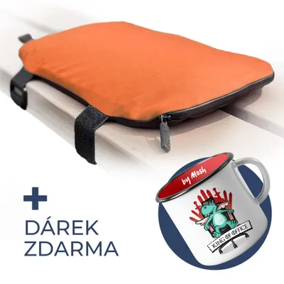 Produktbild von Mosh Kamper Outdoor-Sitzkissen, orange/schwarz