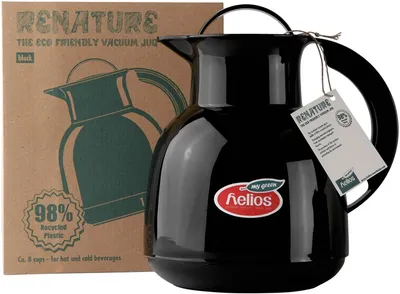 Zdjęcie produktu dla Helios dzbanek próżniowy Renature 7954-333 98% RC plastik 1l czarny