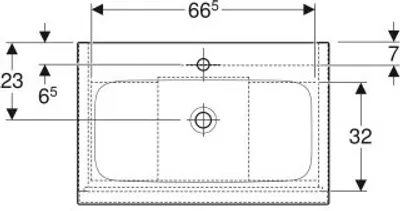 Produktbild von Geberit iCon Set Möbelwaschtisch mit Unterschrank, 2 Schubladen, 75x63x48 cm, 502336, 502.332.01.2