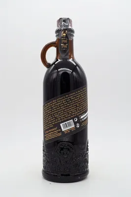A bottle of El Ron Prohibido Solera 15 Jahre Gran Reserva Mexican Rum against a white background.