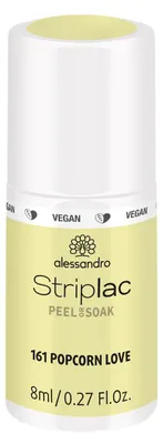 Productafbeelding van alessandro Striplac Peel or Soak Popcorn Love, Geel, Popcorn Love, 1 stuk