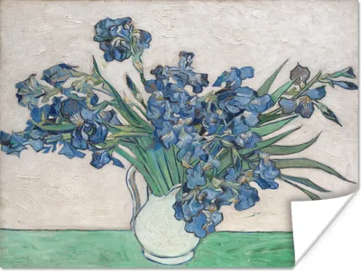 Produktbild von MuchoWow® Poster Vase mit Schwertlilien - Vincent van Gogh 40x30 cm - Plakate für die Wände - Poster Wohnzimmer