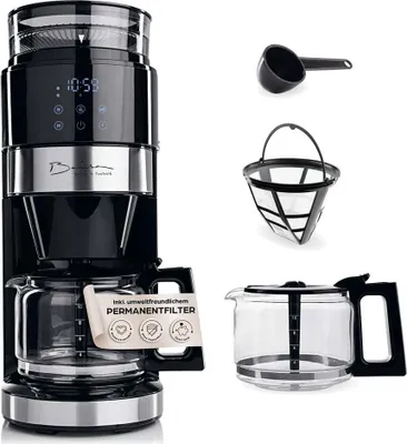Produktbild von Barista Filterkaffeemaschine Grind mit Mahlwerk, LED-Touchdisplay & Timer - 900W