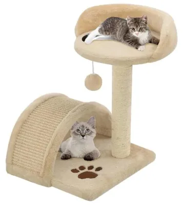 Produktbild von Katzenbaum, Mehrstufiges Design, Stabile Struktur, GELB