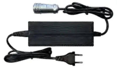 Produktbild von Ladegerät für den Q-Power Akku. Ladezeit maximal 5h.