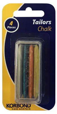 Schneiderkreide-Set, 4 Farben, tonbasiert, 4 Stück