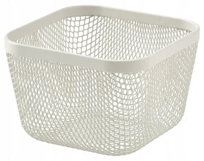 Produktbild von IKEA 365+ Vorratskorb Metall Weiß 14x14x10 cm