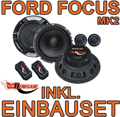 Produktbild von Renegade RX 6.2c - 16,5cm Komponenten-System für Ford Focus MK2 vorne - justSOUND