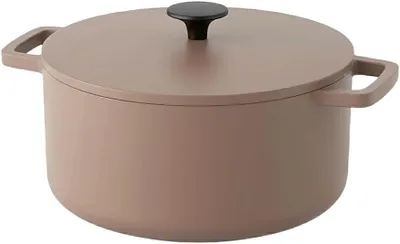 Image de Casserole en fonte émaillée, 24 cm, 4 litres, sans PFAS, pour la cuisine