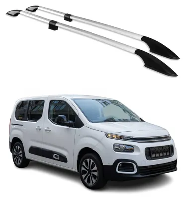Image de Barres de toit longitudinales pour Citroen Berlingo 2018-2025 L1 Alu Gris 2x