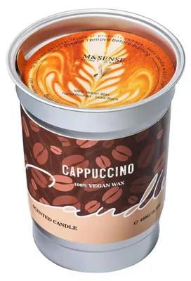 Produktbild von Duftkerze Cappuccino Kaffee 460g Sojawachs bis 99 Std. Brenndauer