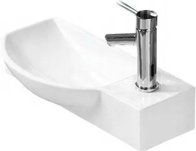 Produktbild von Mexen Hugo Aufsatzwaschbecken links 50 x 23 cm, weiß - 21255000L