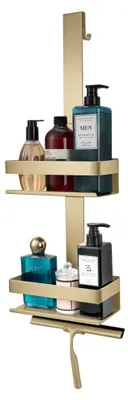 Produktbild von VDN Stainless-Duschregal, goldfarben, mit Duschabzieher