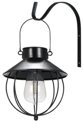 Obrázek produktu pro Solárně napájená nástěnná lampa, vintage závěsné světlo, závěsná světla pro venkovní použití, citlivé ovládání světla, IP65, vodotěsné, pro dvůr, zahradu, terasu, cestu