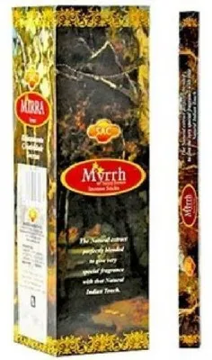 Myrrhe Räucherstäbchen, 20 g x 6 Packungen = 120 g
