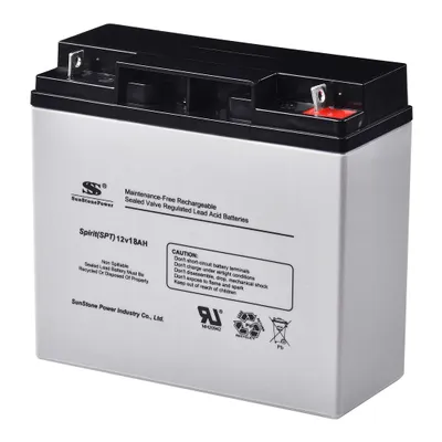 Produktbild von Sunstone 12V 18Ah AGM Backupbatterie Wartungsfreie Blei Akku M5 für Solaranlagen Speicher