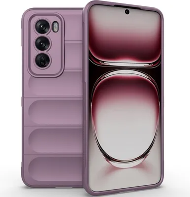 Produktbild von Handyhülle für Oppo Reno12 Weich TPU Silikon Stossfest Anti-rutsch Hülle Lila