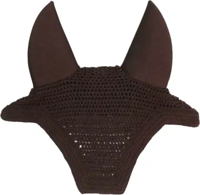 Produktbild von Kentucky Horsewear Fliegenmütze Fly veil Wellington Fliegenhaube Fliegenohren Brown Large