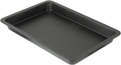 Obrázek produktu pro Plech na pečení koláčů - Plech na pečení dortů - Pro pečení dortů - S nepřilnavým povrchem - 42 x 29 cm - Černý