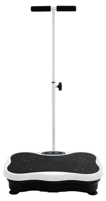 Produktbild von Trilplatten-Fitnessgerät – Schwarz-Weiß – Maximale Belastbarkeit: 150 kg – 10 Trainingsprogramme – Kompakt