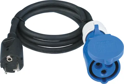 Produktbild von REV 0577750555 Strom Verlängerungskabel 16 A Schwarz 1.5 m (0577750555)
