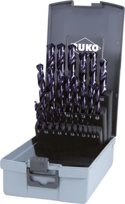Produktbild von RUKO Spiralbohrer-Satz DIN 338 Typ VA HSS-Co 8 TiAlN - 25-tlg.