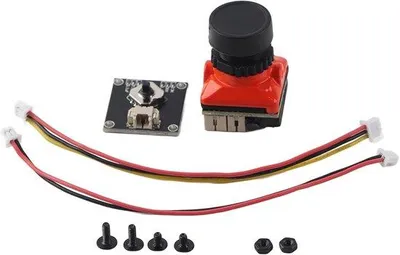 Immagine prodotto di Telecamera FPV ad alta definizione da 1500 TVL con obiettivo da 2,1 mm e OSD, progettata per l'uso su quadricotteri e droni