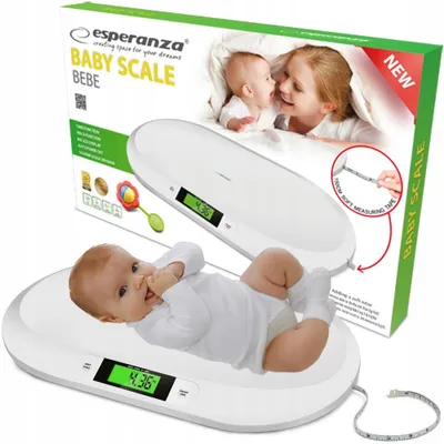 Produktbild von Babywaage 0,03-20 kg Esperanza Bebe, Genauigkeit 0,01 kg Tara Hold Bebe0019