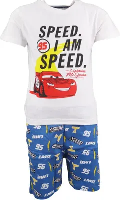 Produktbild von Disney Cars Lightning McQueen Kinder Pyjama Schlafanzug – Blau / 104