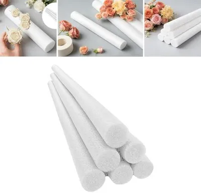 Produktbild von 6 Bastelzylinder für Blumendekorationen, geeignet für Hochzeiten und Heimwerkerprojekte, Weiß