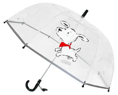 Produktbild von Transparenter Kinderregenschirm Scotty T - 71 x 67 cm - Weiß | by SMATI
