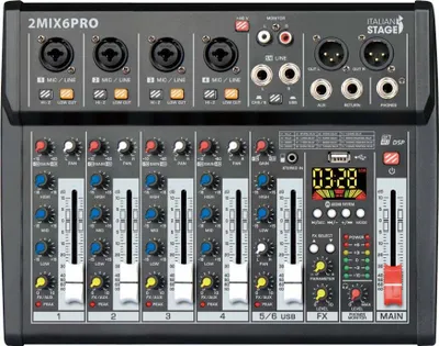 Obrázek produktu pro Italian Stage 2 MIX6 PRO Analogový mixpult