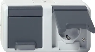 Immagine prodotto di GIRA 478130 SCHUKO 2f waager. KD WG AP G (478130)