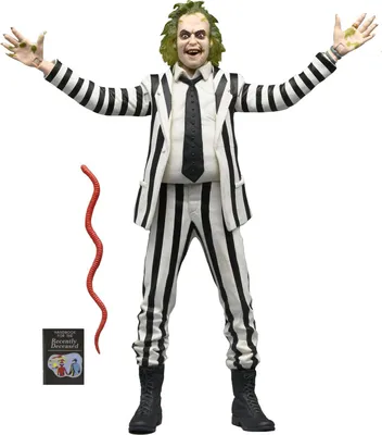 Zdjęcie produktu dla Figurka Beetlejuice'a w czarnym stroju (18 cm)