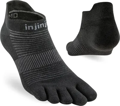 Obrázek produktu pro Ponožky Injinji Run Original Weight No-show, černé, velikost EU 40 1/2–44, černé, velikost EU 40 1/2–44