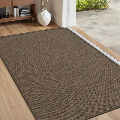 Obrázok produktu pre Protisklzová vstupná rohož, 60 x 90 cm, hnedá