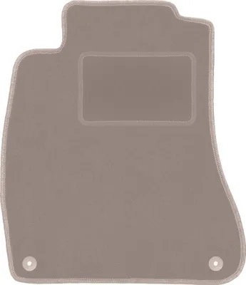 Produktbild von Fahrerfußmatte Velours beige passend für Lexus IS II (2005-2013, Limousine) – mit Befestigungen – passgenau
