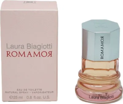 Produktbild von Laura Biagiotti RomamoR, Frauen, 25 ml, Nicht nachfüllbare Flasche, Beeren, Brombeeren, Jasmin, Magnolien, Orangenblüte, Kaschmirhölzer, Patschuli, Vanille