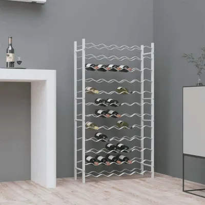 Produktbild von "2026 Promotion" Weinregal für 72 Flaschen Weiß Metall - Weinregale CC20465