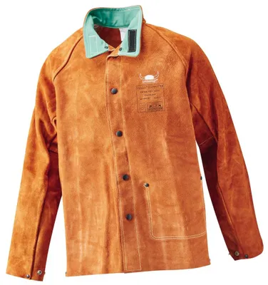 Produktbild von WELDAS Schweißerlederjacke LAVA BROWN Nr. 44-7300 96 cm Gr. 4XL, Größe:2XL, Farbe:braun
