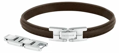 Immagine prodotto di Elegante cinturino in pelle marrone scuro T-Leather TJAXV21